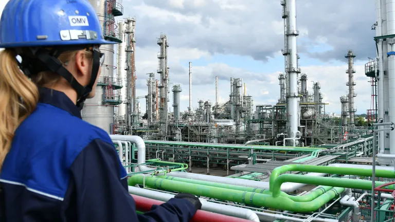 Worker at the refinery